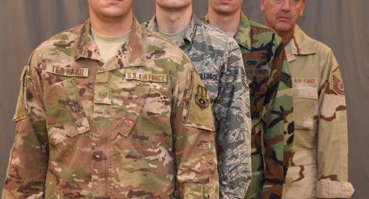 Starting October 1, 2018, the Operational Camouflage Pattern uniform will be the new uniform of the U.S. Air Force. The OCP Replaces the Airman Battle Uniform, which has been the standard uniform since 2011, when it replaced both the woodland camouflage Battle Dress Uniform and Desert Camouflage Uniform. (U.S. Air National Guard photo illustration by Tech. Sgt. Daniel Ter Haar)